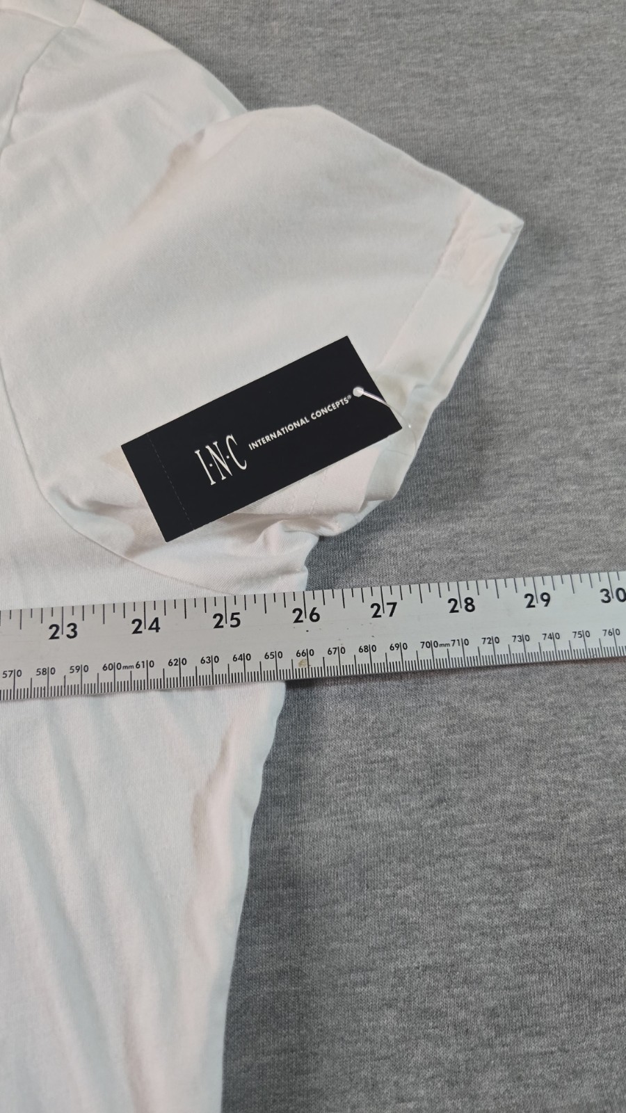 I.N.C International Concepts Women’s XXL White Scoop Neck Cotton Tee Zipper