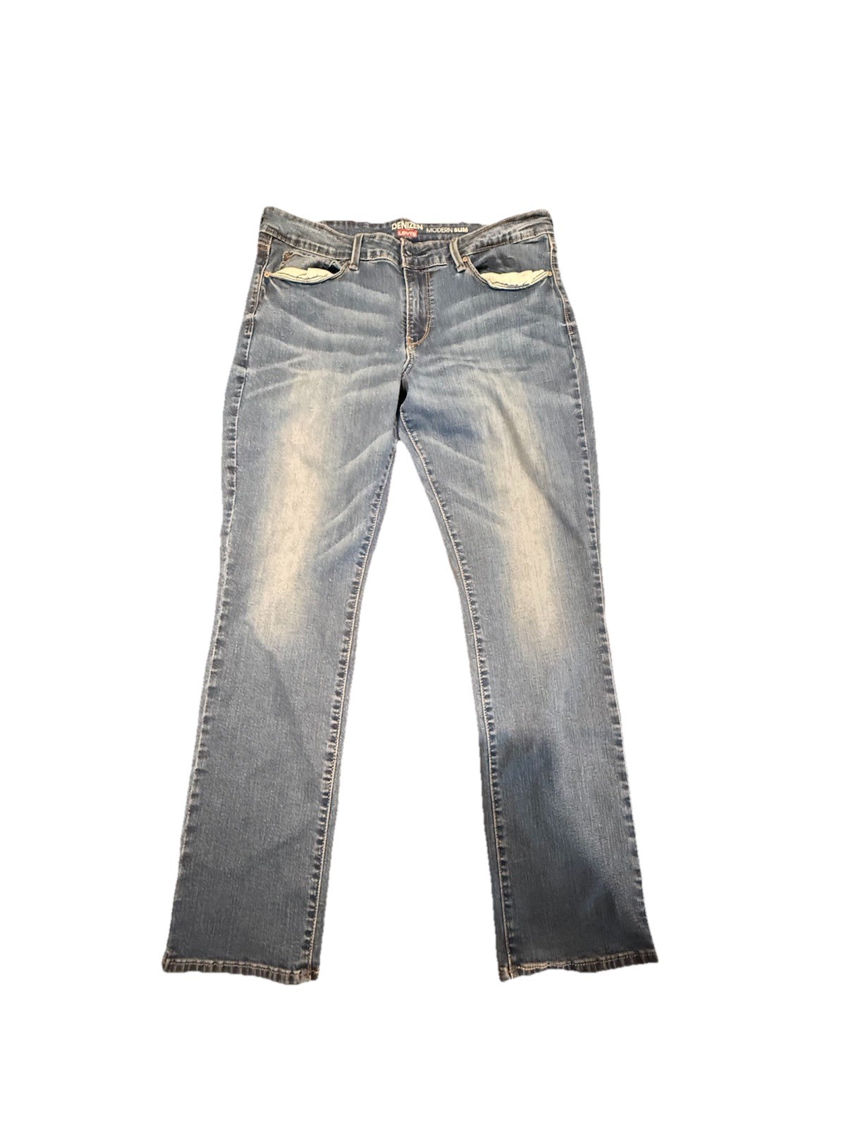 Denizen Levi’s Modern Slim Jeans Womens 12 Blue Stretch Straight Leg