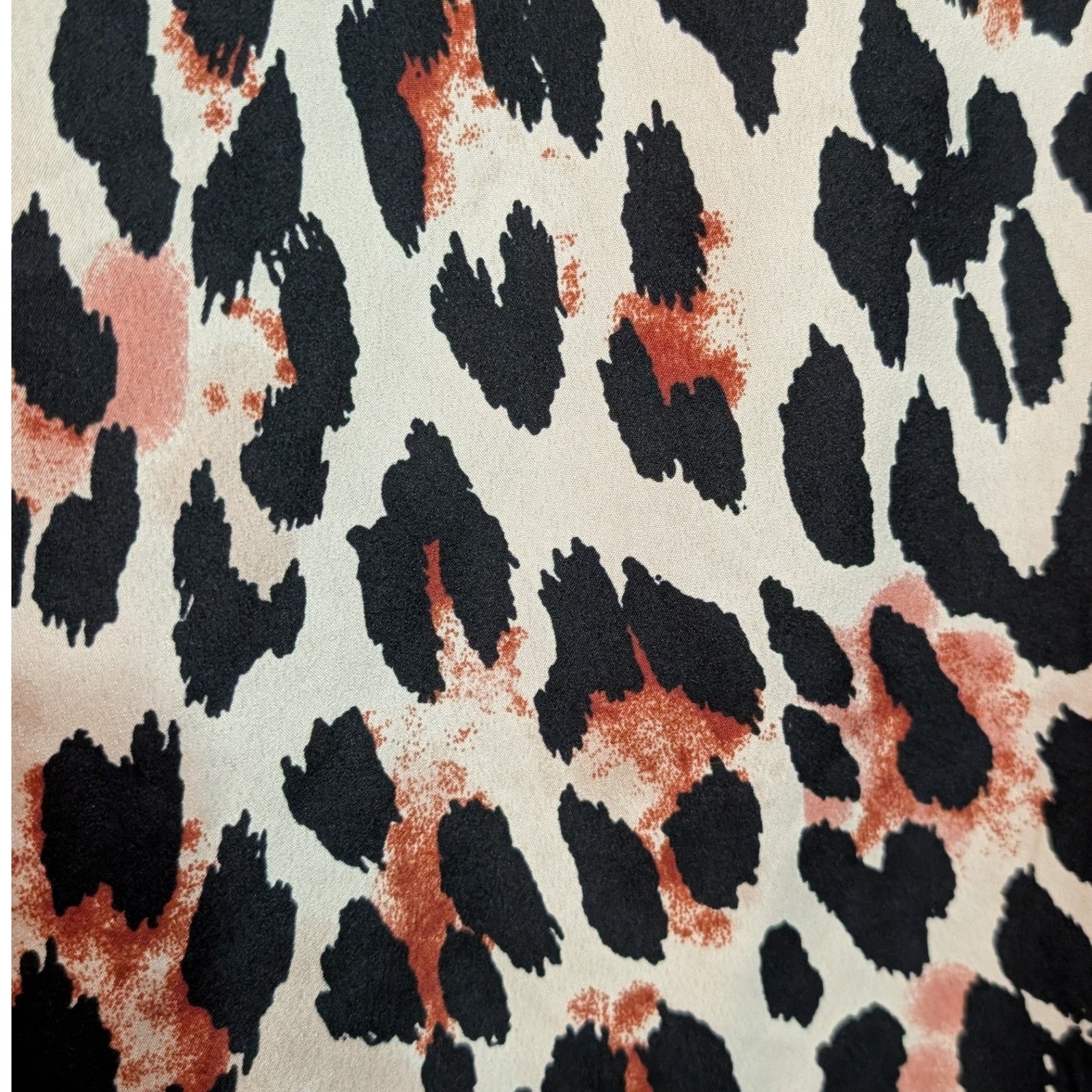 a.n.a Light Pink Leopard Print Sleeveless Shift Dress XL Animal Print Boho Y2K