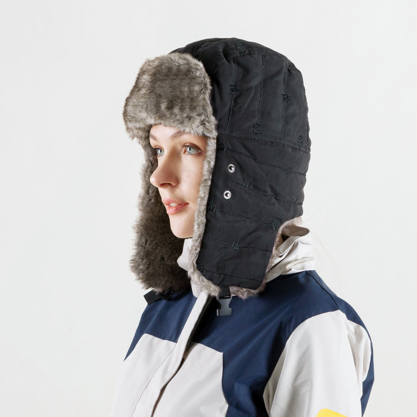 Winter Ear Flap Thermal Hat Fur Warm Snow Ski Cap Hat Face Mask for Cold Weather