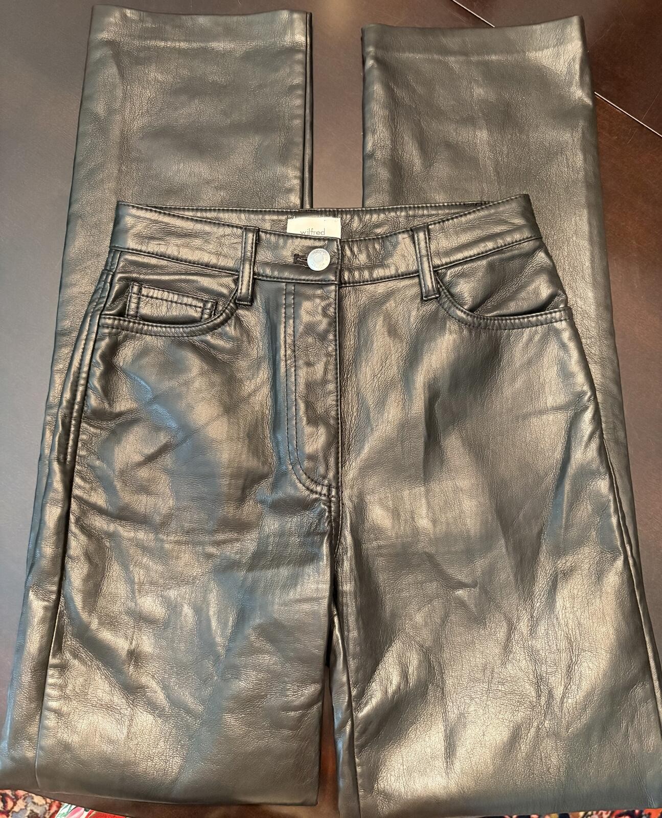 Aritzia Wilfred Vegan Leather Pants