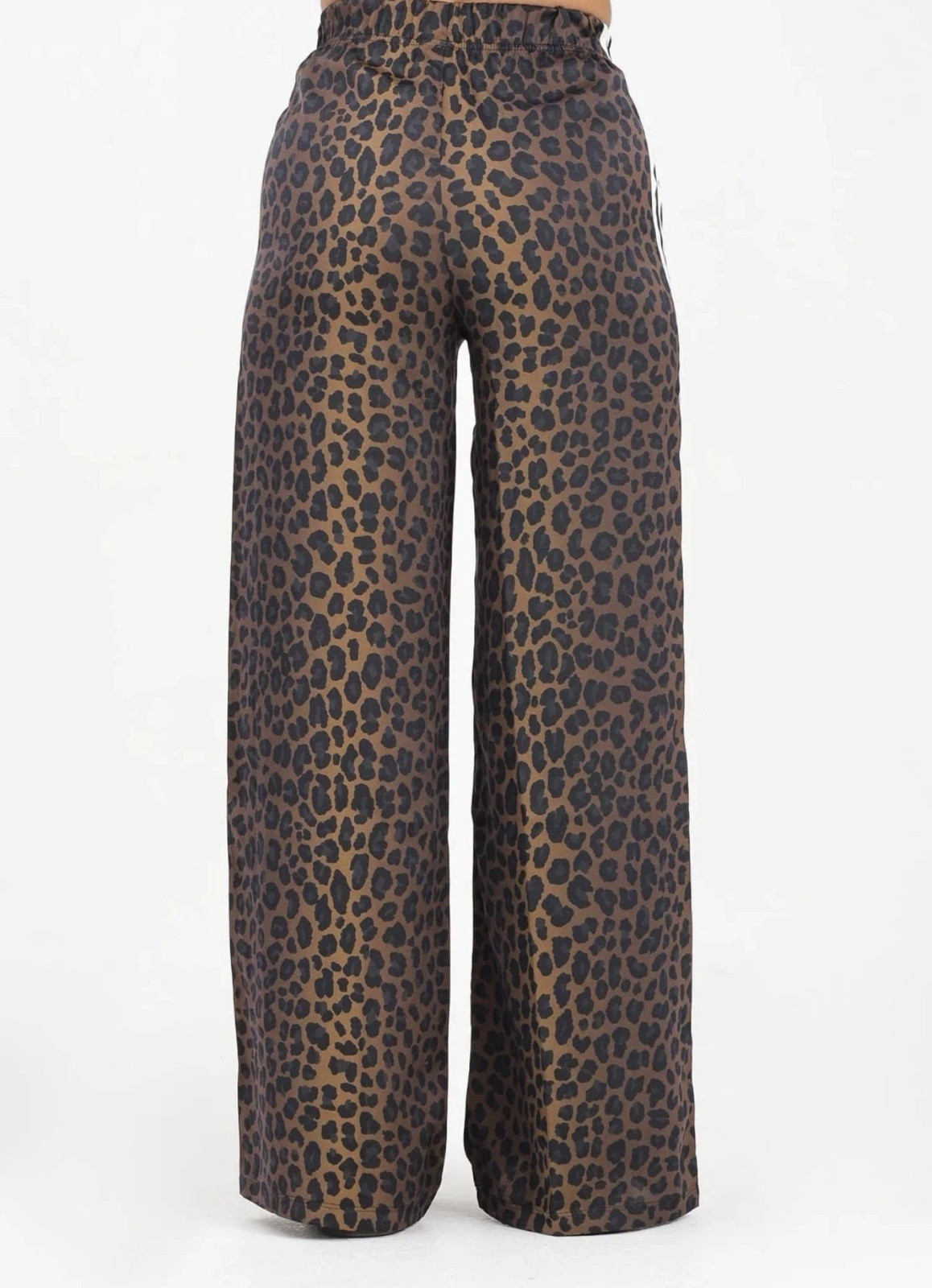*Adidas ‘Leopard Print’ Satin Wide Leg Track Pant | size S | KA2666 Women’s