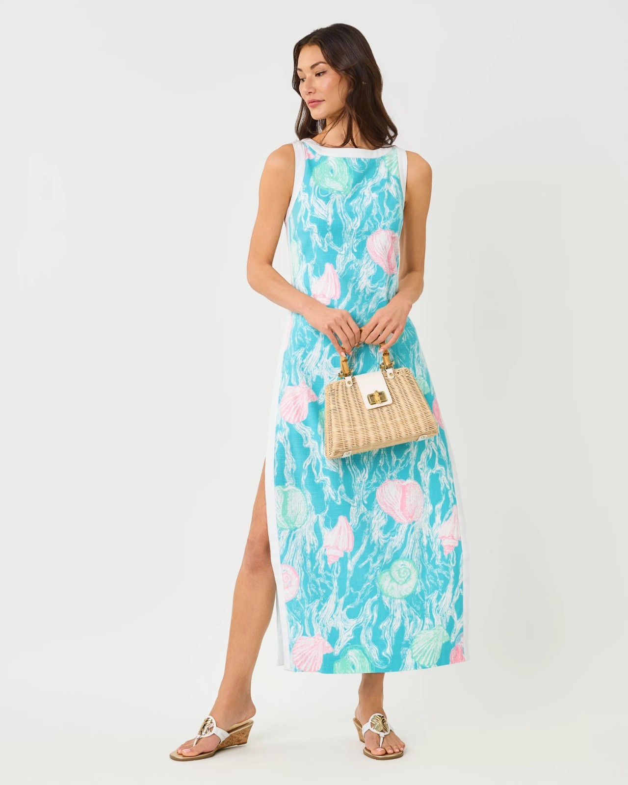 NWT Lilly Pulitzer Eleanora Maxi Shift Romper, All Size.
