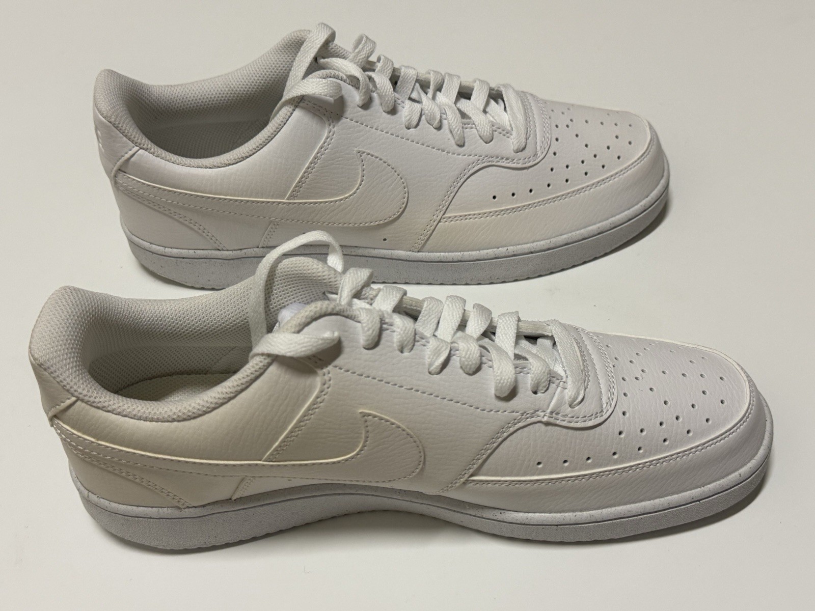 NWOB Factory Defect Nike Court Vision Low White Men’s Sz 11.5 DH2987-100