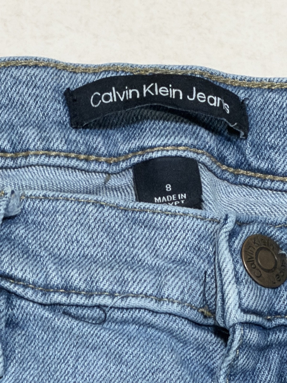 Calvin Klein Jeans – Light Wash Denim Size 8