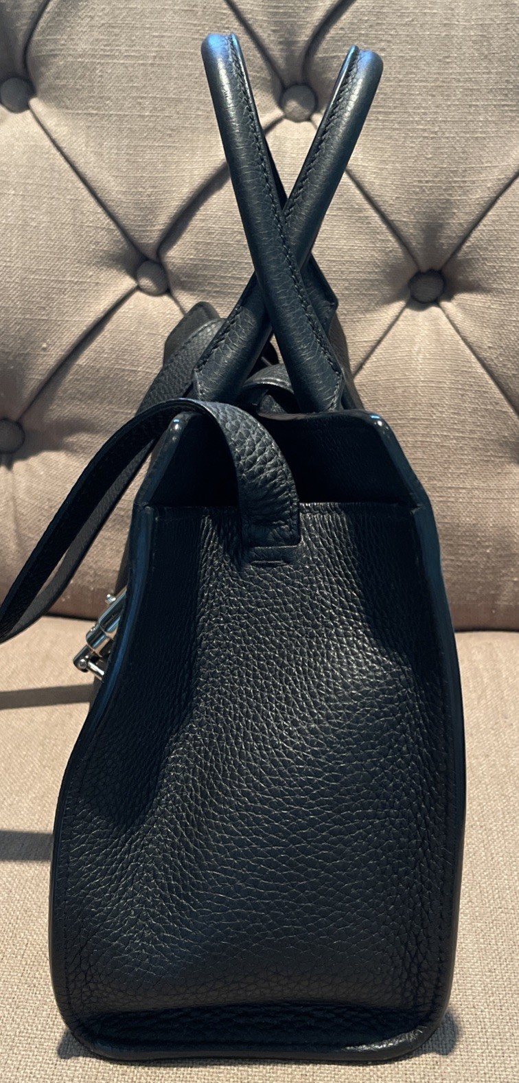 Gucci Soft Calfskin Jackie Piston Lock Top Handle Crossbody Bag Black Calfskin