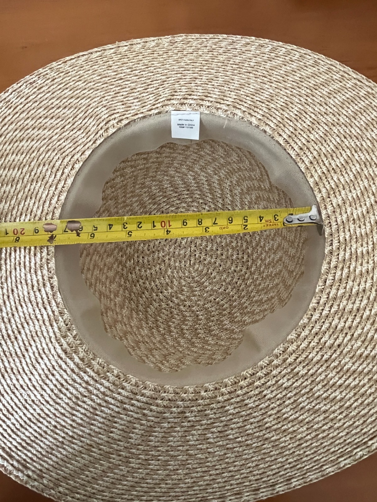 NINE WEST WOMEN’S WIDE BRIM FLOPPY STYLE SUN HAT APPROX. 21-22 IN SIZE M