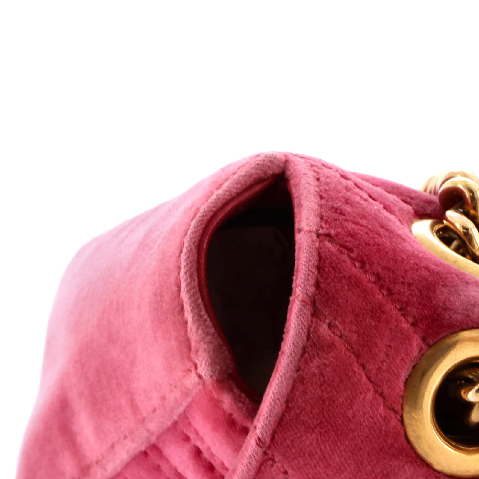 Gucci GG Marmont Flap Bag Matelasse Velvet Mini
