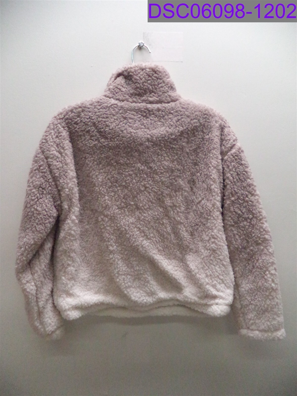 Women’s XS Thread & Supply Wubby Ombre Quarter Zip Fleece Pullover Milk Mauve