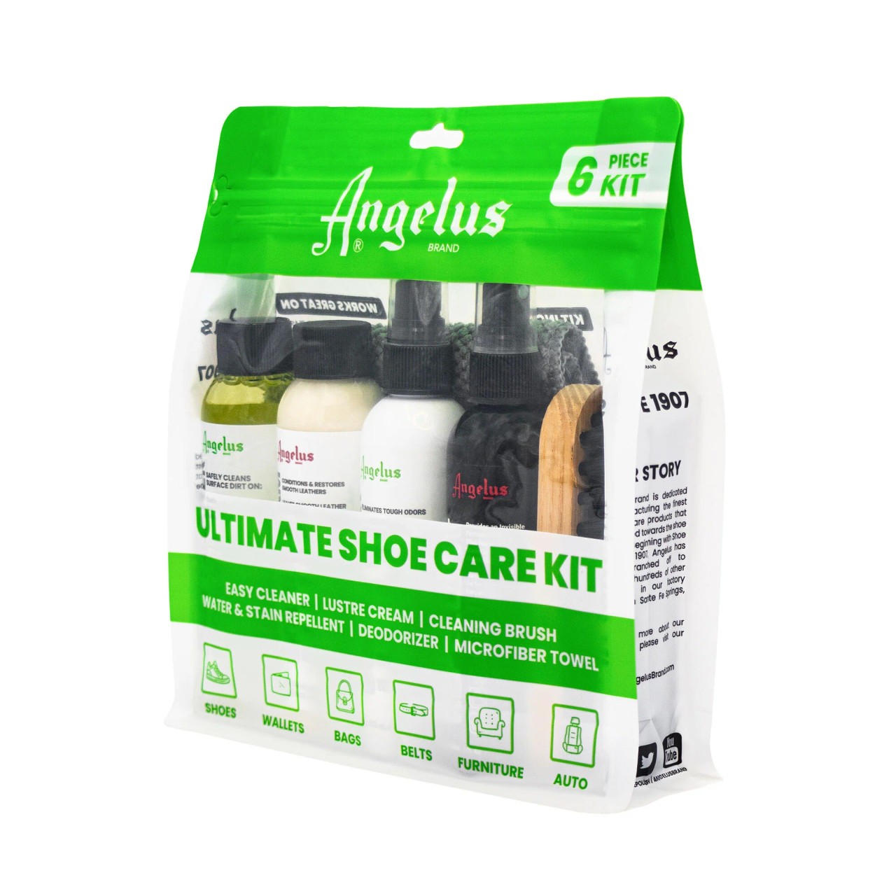 Angelus Ultimate Shoe Care Kit (6 Piece Kit)