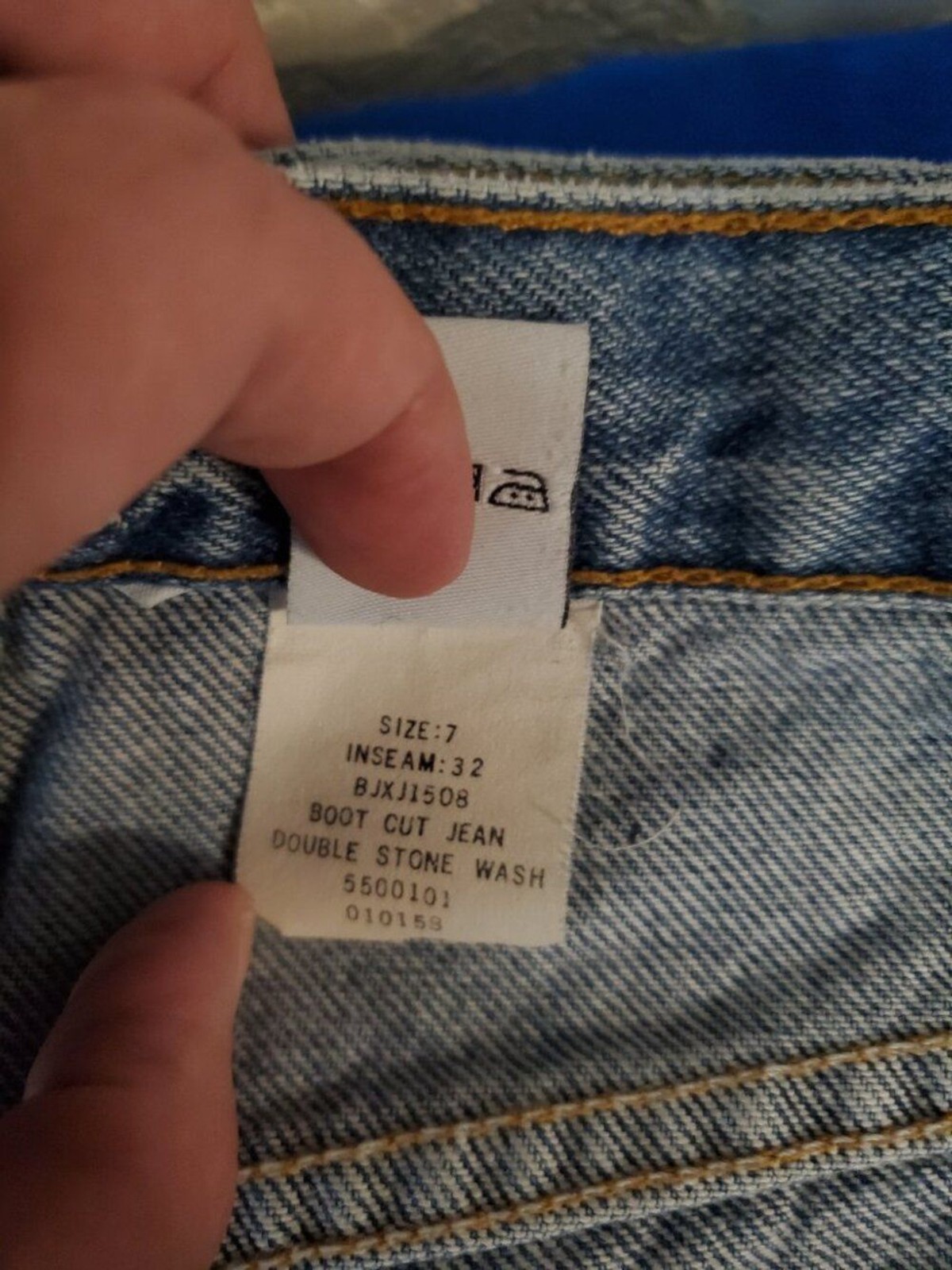 VTG Calvin Klein boot cut double stone wash jeans