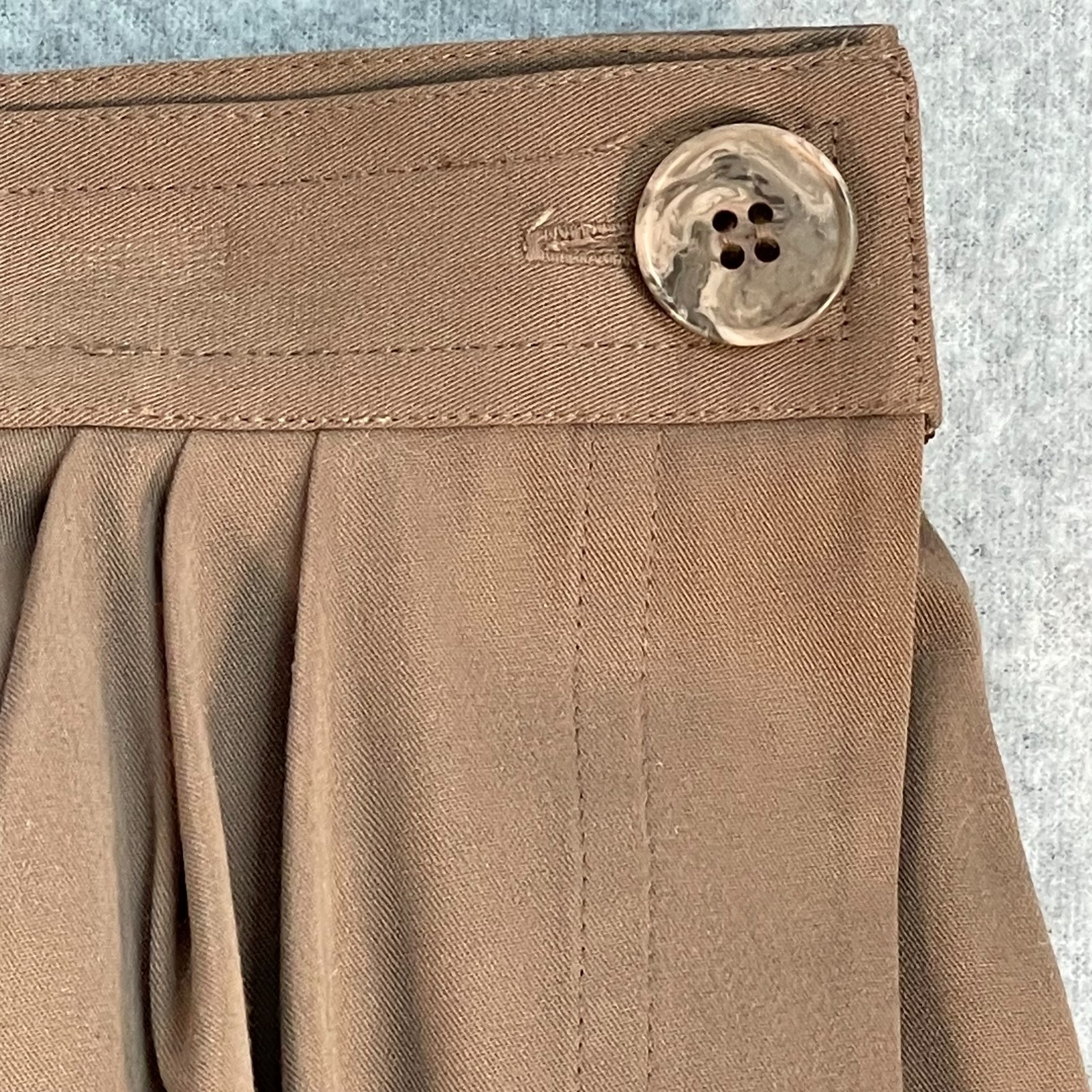 Evan Picone Sport Vintage Wrap Skirt Women’s L Brown Mocha 90’s Preppy Midi