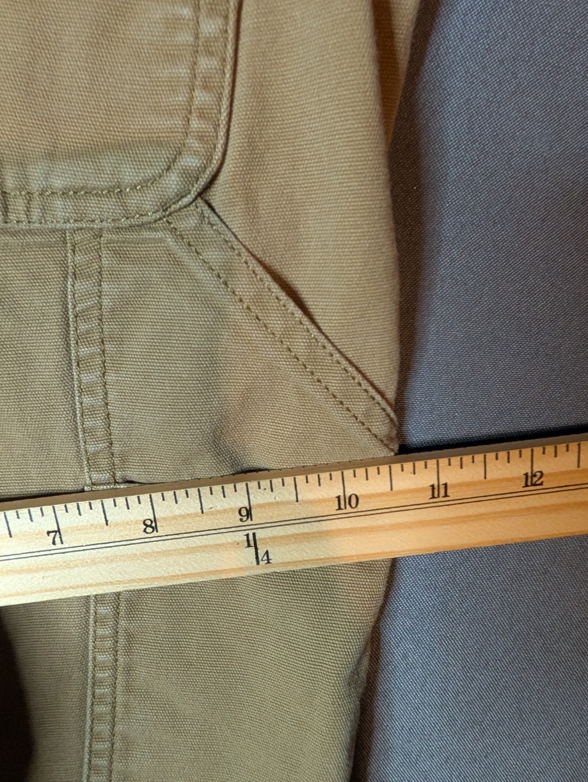 Carhartt Rugged Flex Original Fit Work Pants Womens 8S Beige Canvas Hammer Loop