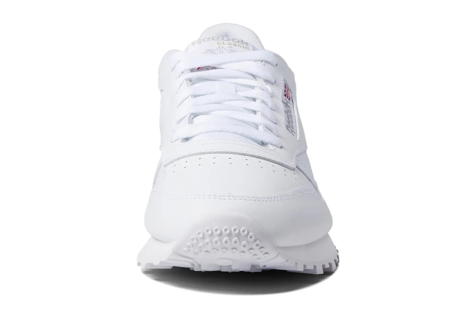 Reebok Classic Leather White White Grey Mens Shoes Fashion Sneakers New