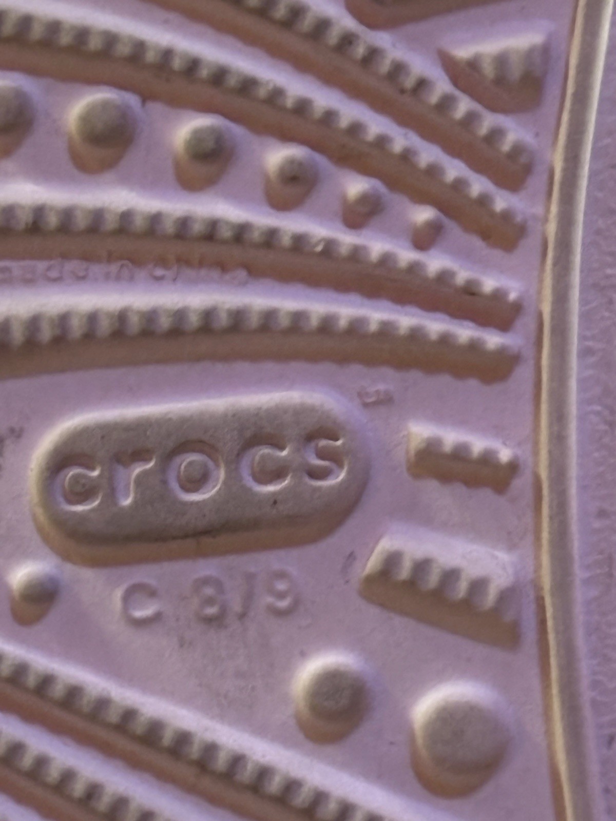 CROCS Toddler Girls Isabella Thong Bow Sandal Sz C 8/9 Back Strap Glitter Stones