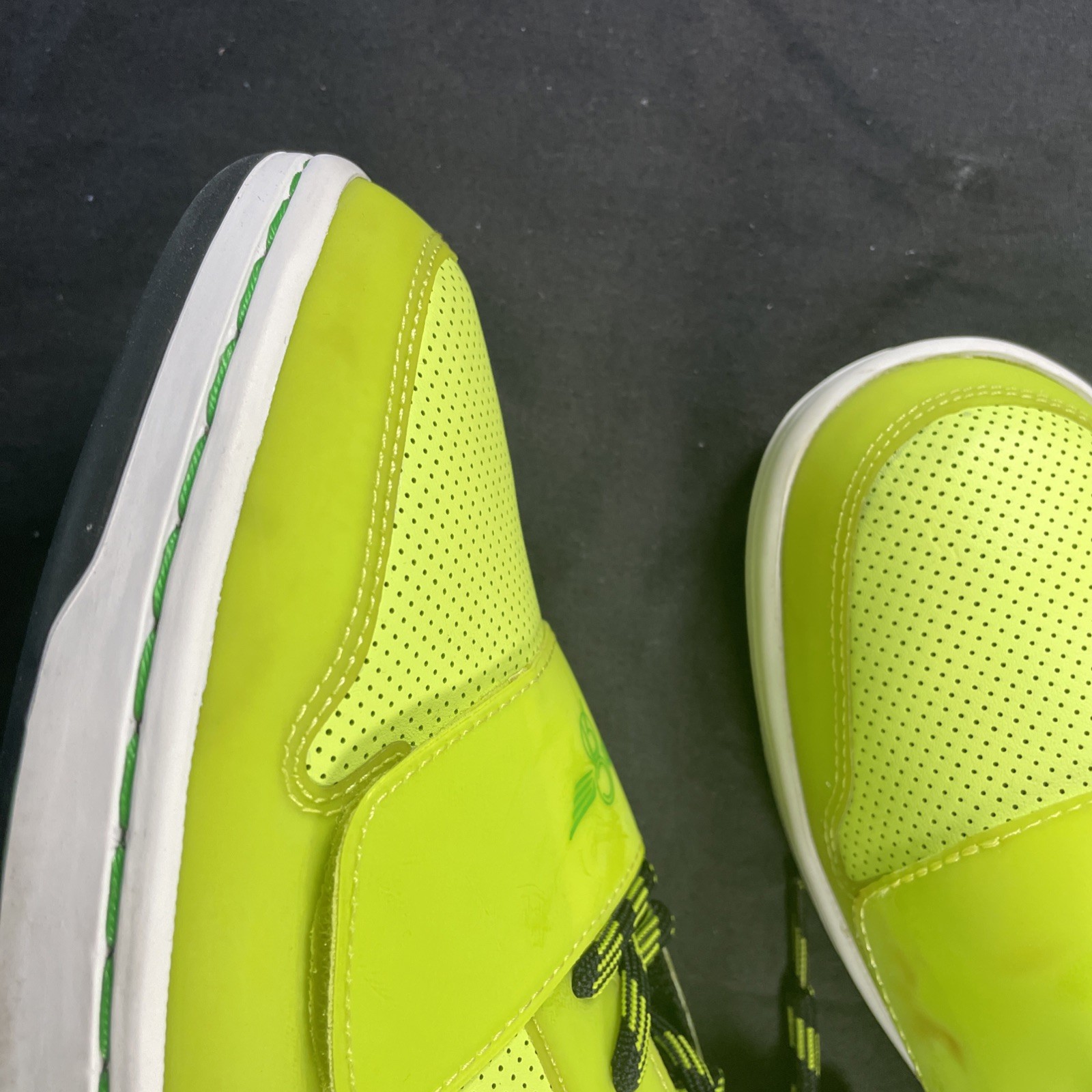 Creative Recreation Cesario Lo Men’s Size 9.5 Neon Green Yellow Shoe Black Kush!