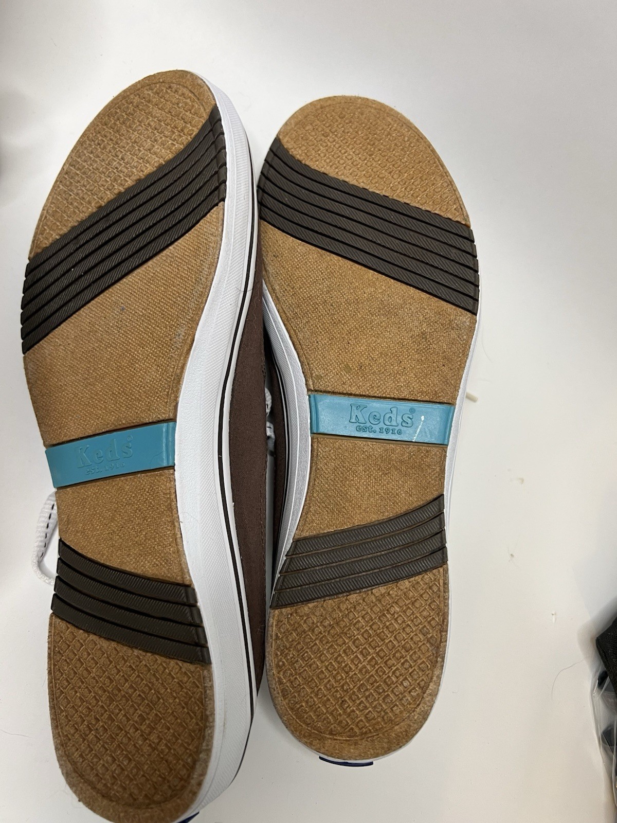 Keds Women 11M Brown Canvas Cushioned Comfort Removable Insole Slip on Mules