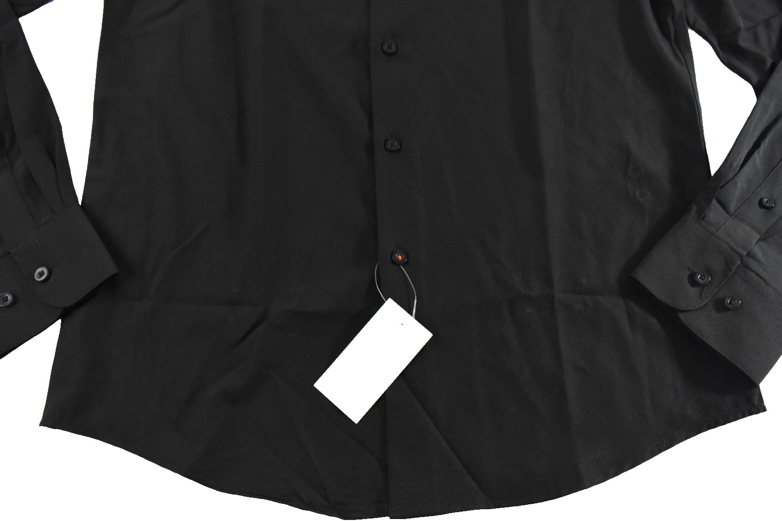 Nautica Men’s Dress Shirt New S 14 -14.5 32/33 Black Button Up Stretch Slim Fit