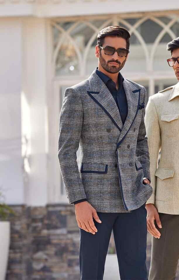 Men Suits Slim Fit Formal Prom Peak Lapel Tuxedos Prom Jacket Vest Pant Business