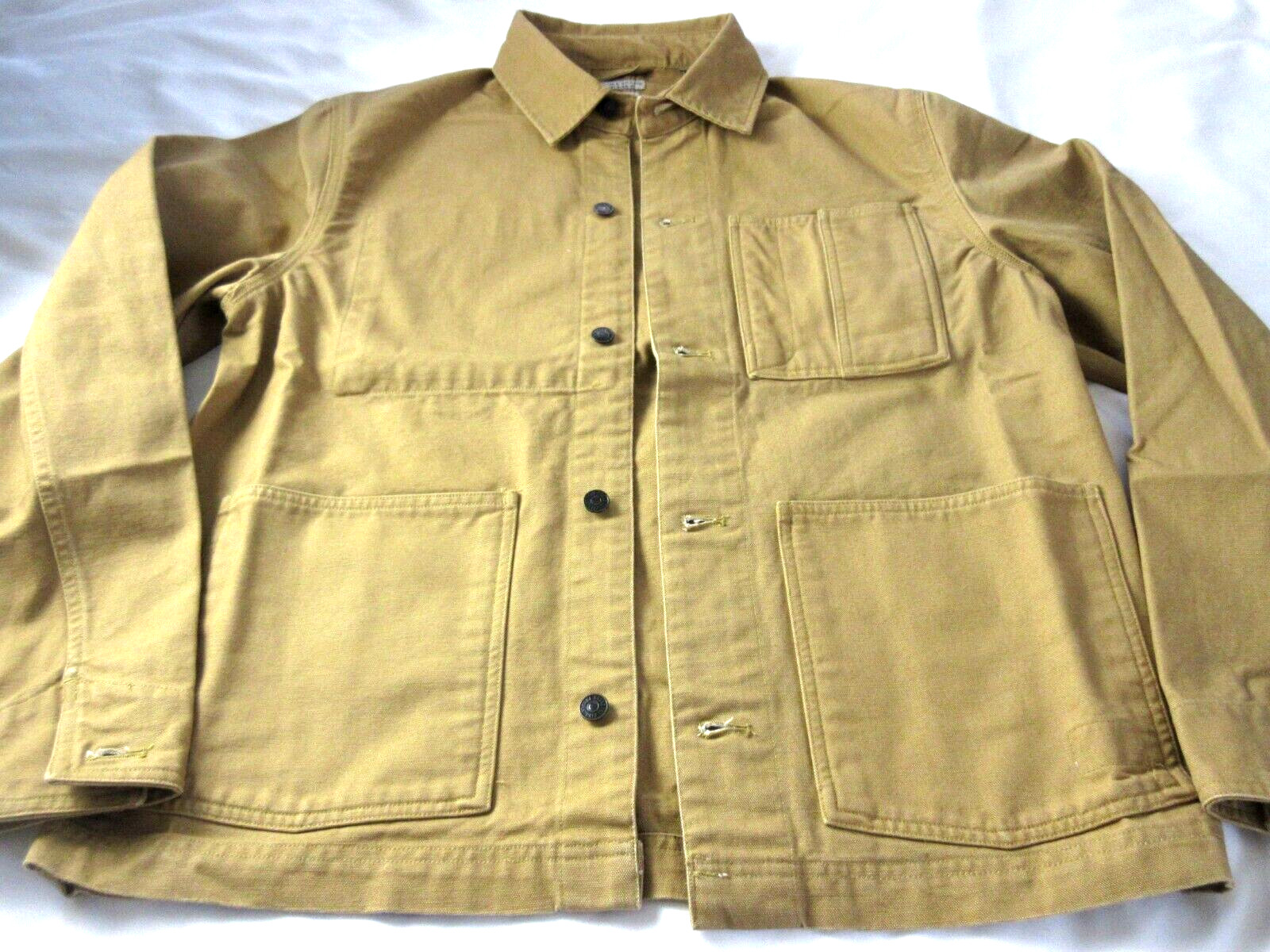 Men’s OOBE Brand Canvas Cotton Chore Coat Buckwheat Brown NWT Free Ship