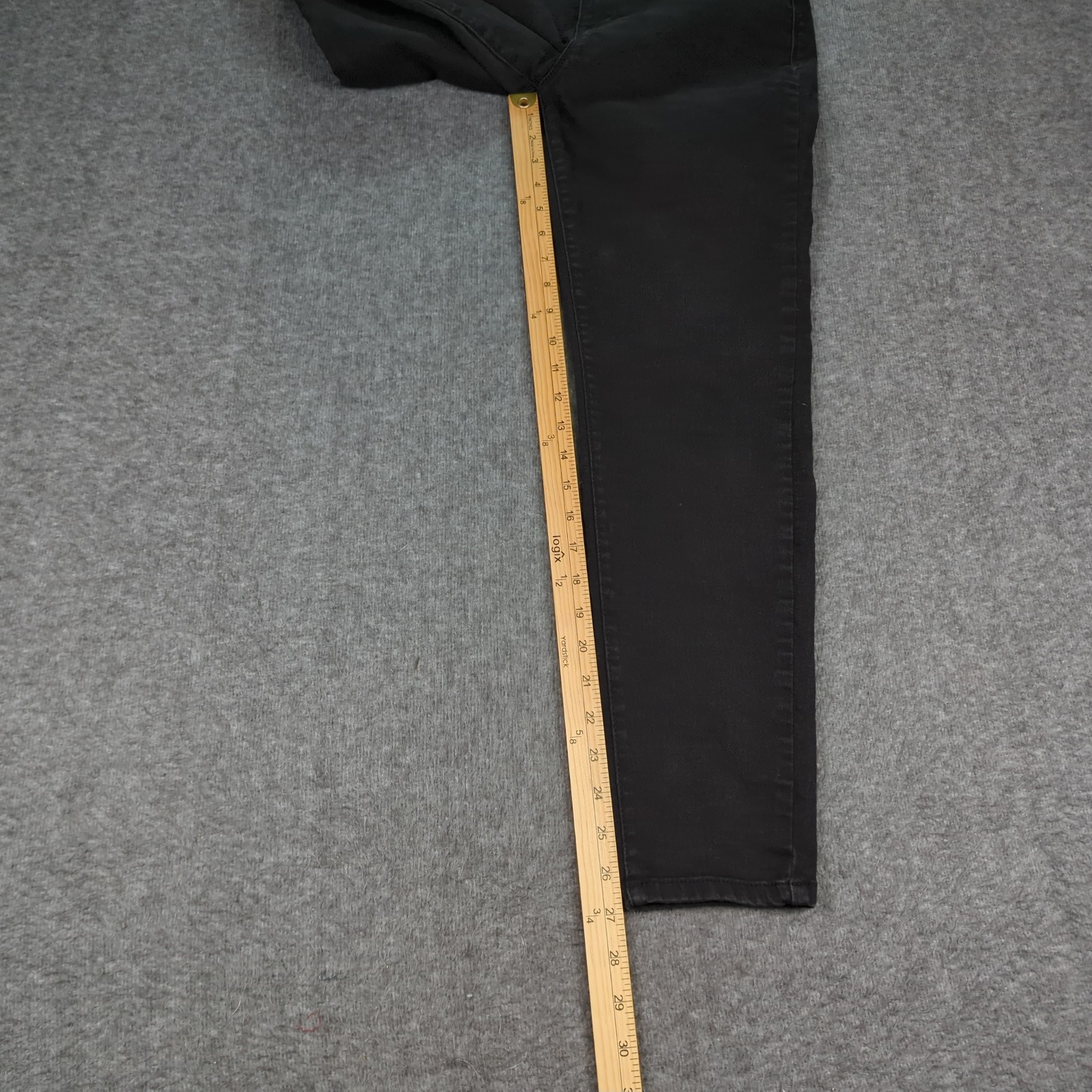Curve Appeal Jeans Womens 30 Black High Rise Minimalist Jegging Stretch Casual