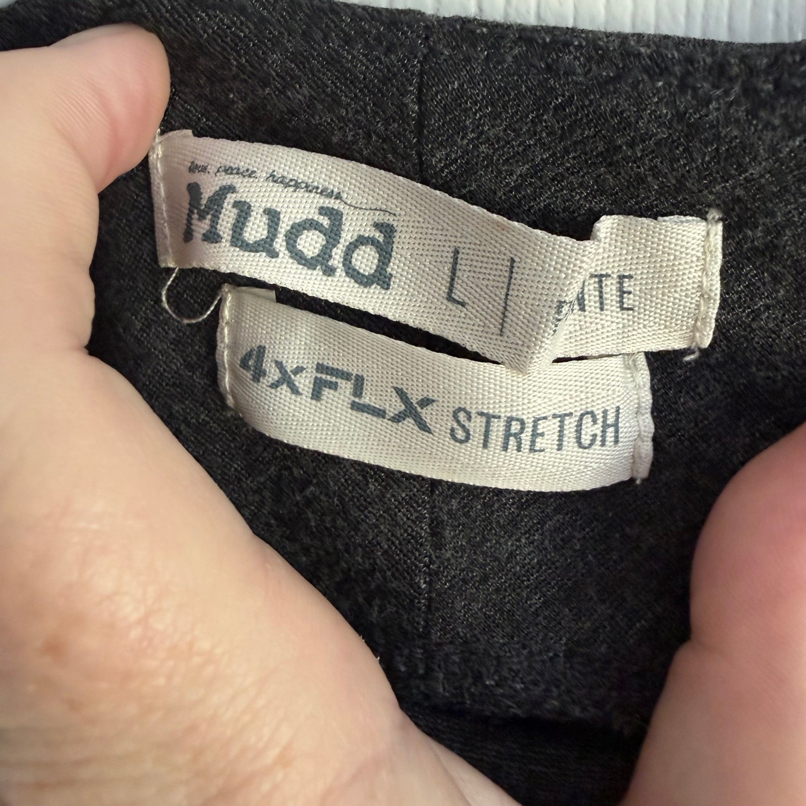 Mudd 4xFLX Stretch Leggings Charcoal Gray Heather Pull On Pants Womens Large
