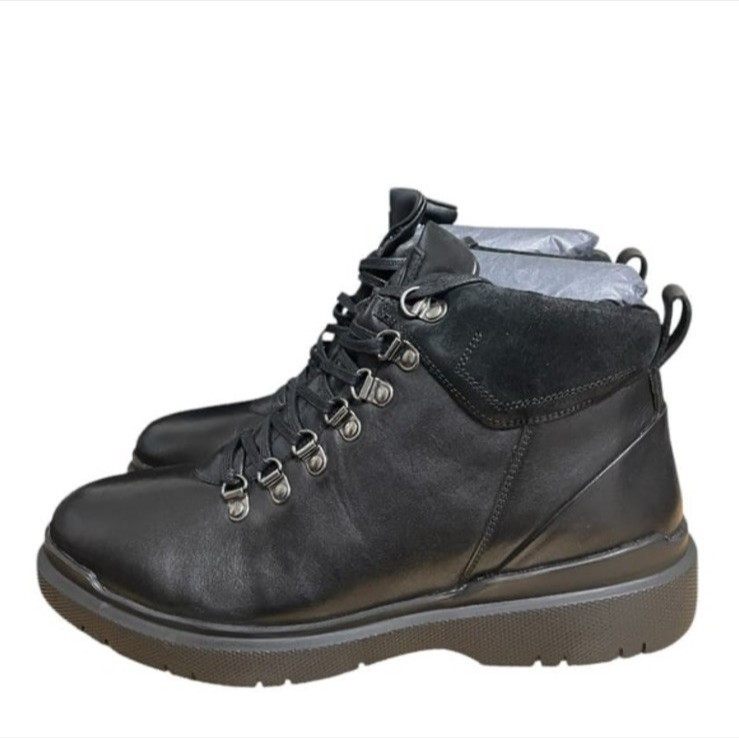 Thomas & Vine Sherman Leather Water Resistant Black Comfort Foam Boots sz 10 NIB