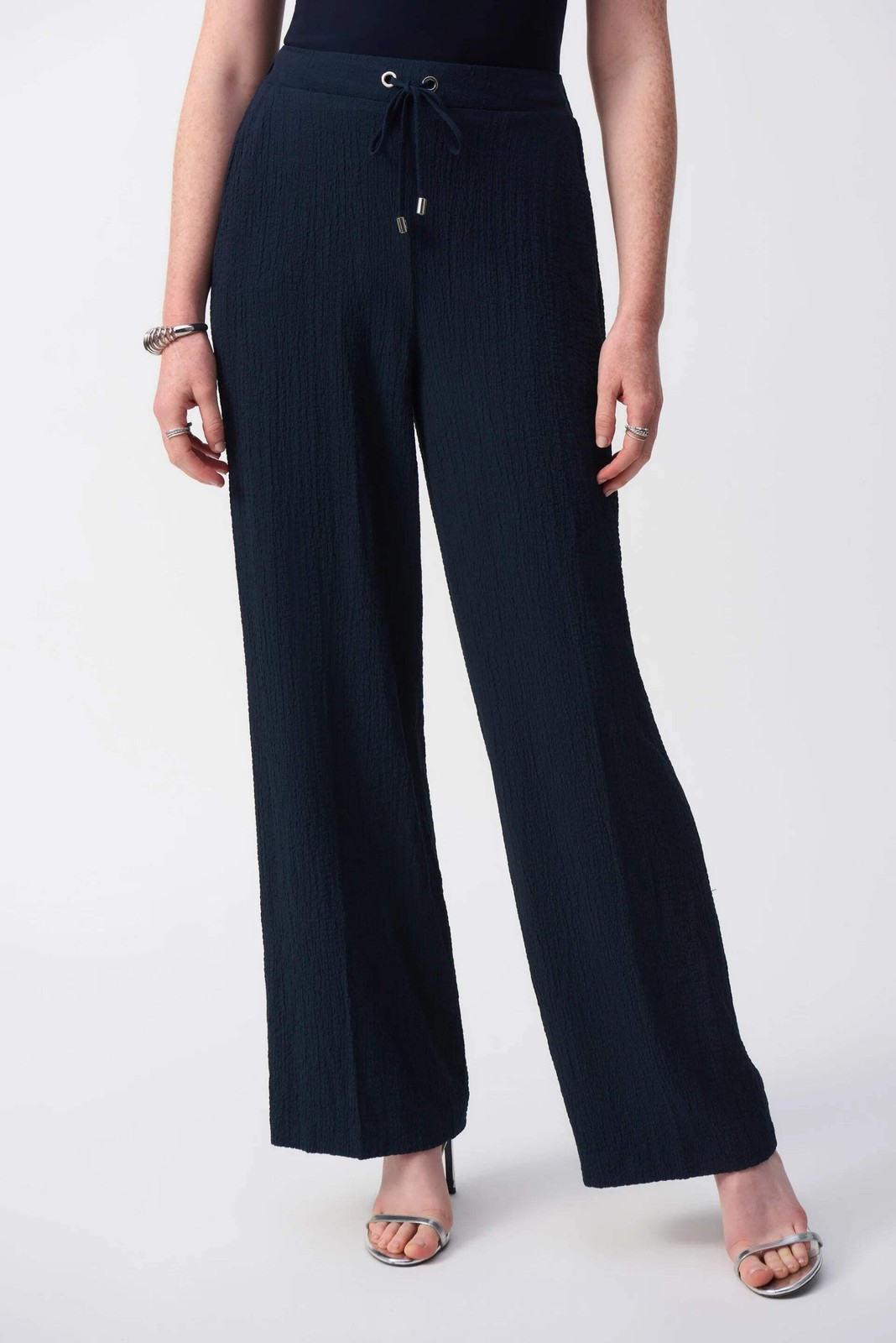 Joseph Ribkoff Midnight Blue Pull On Wide Leg Pants 251293