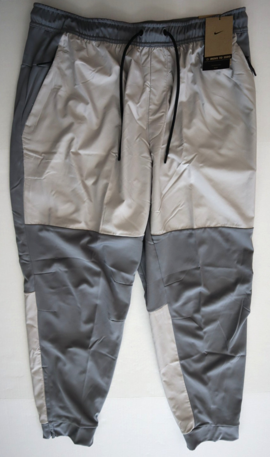 Nike FB8601-084 Men Sz XL Gray Water-Repellent Zippered Cuff Versatile Pants $95