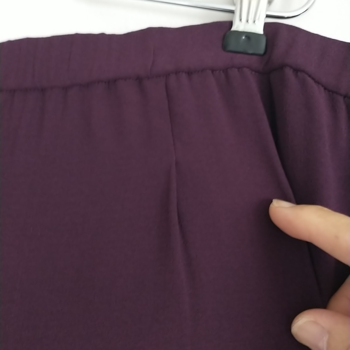 New*Eileen Fisher Silk Georgette Crepe Straight Ankle Pants XL/2XL*Red Pull On