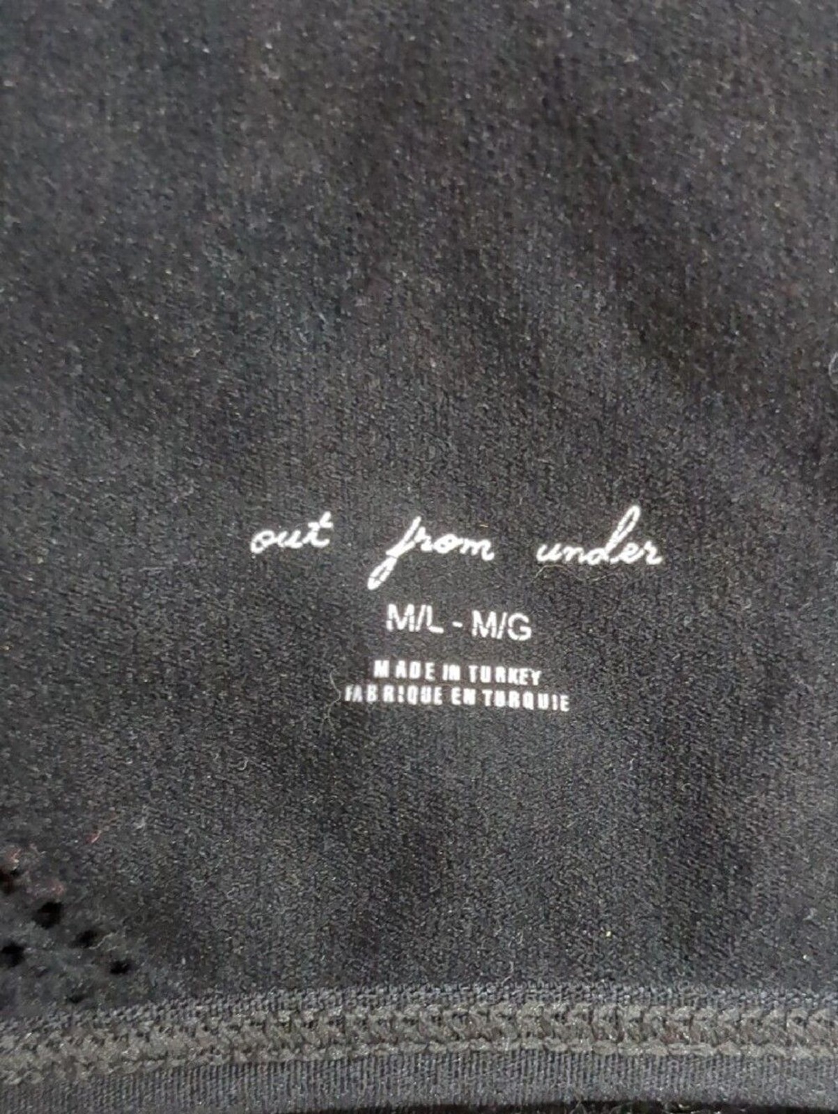 Urban Outfitters Out From Under “Eyes On Me” Seamless Black Mesh Crop Top M/L