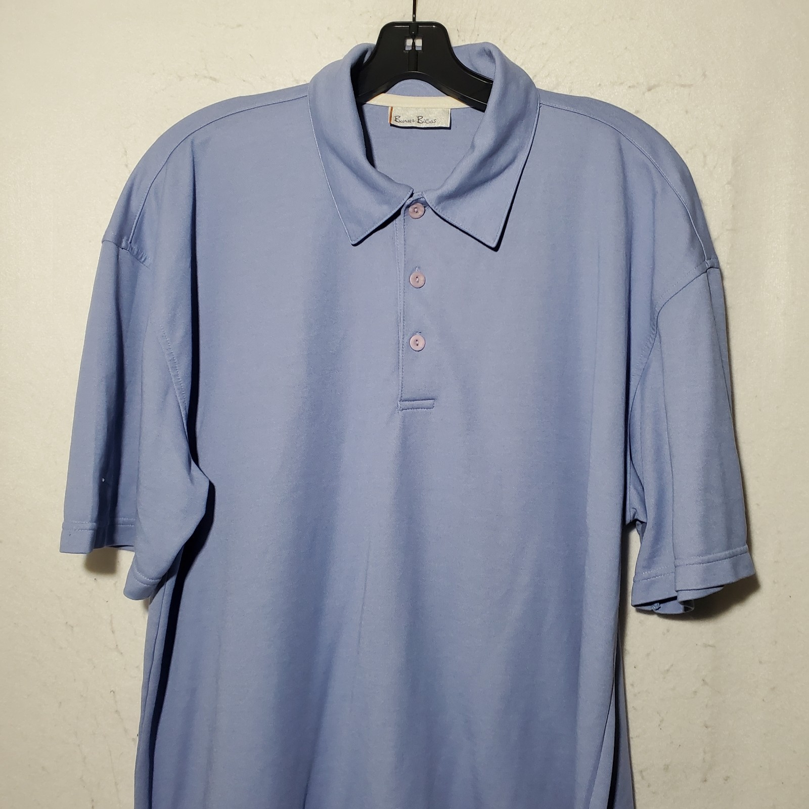 Burma Bibas Polo Shirt Men’s Large Blue Short Sleeve