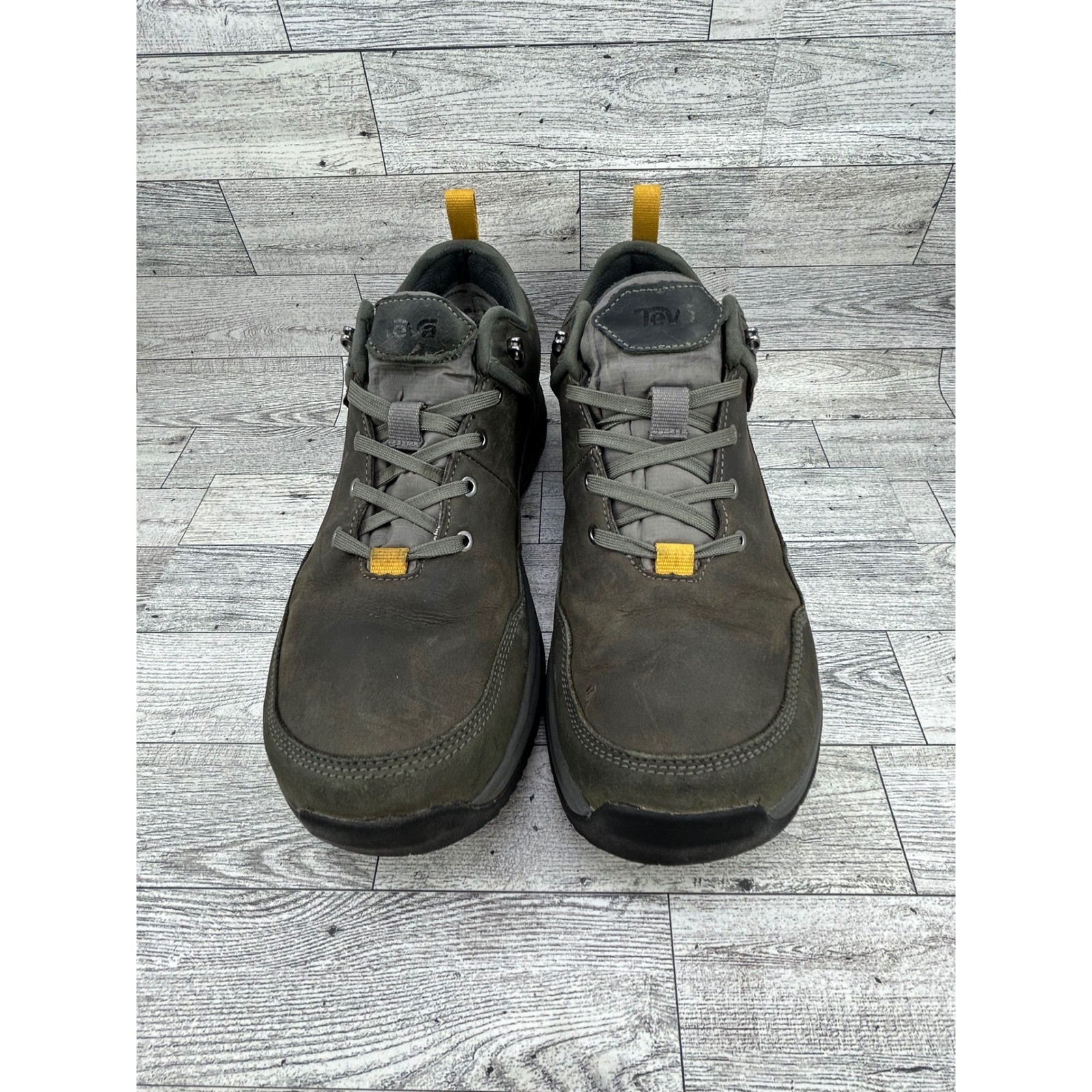 Teva Riva RP Men Waterproof Hiking Shoes Dark Olive Vibram 1123771 Size 10.5