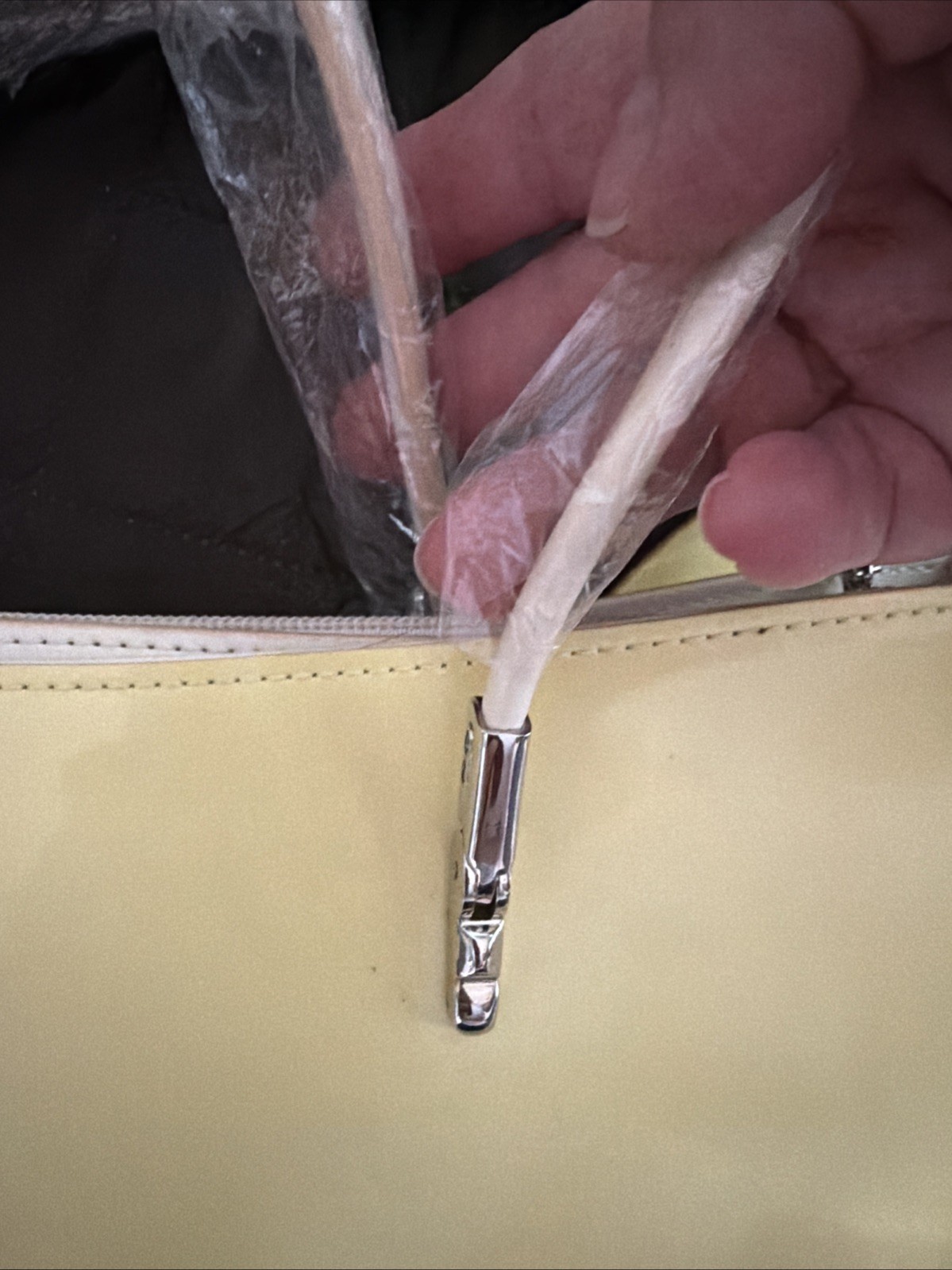 Beijo Buttery Yellow/Beige Purse New With Imperfections