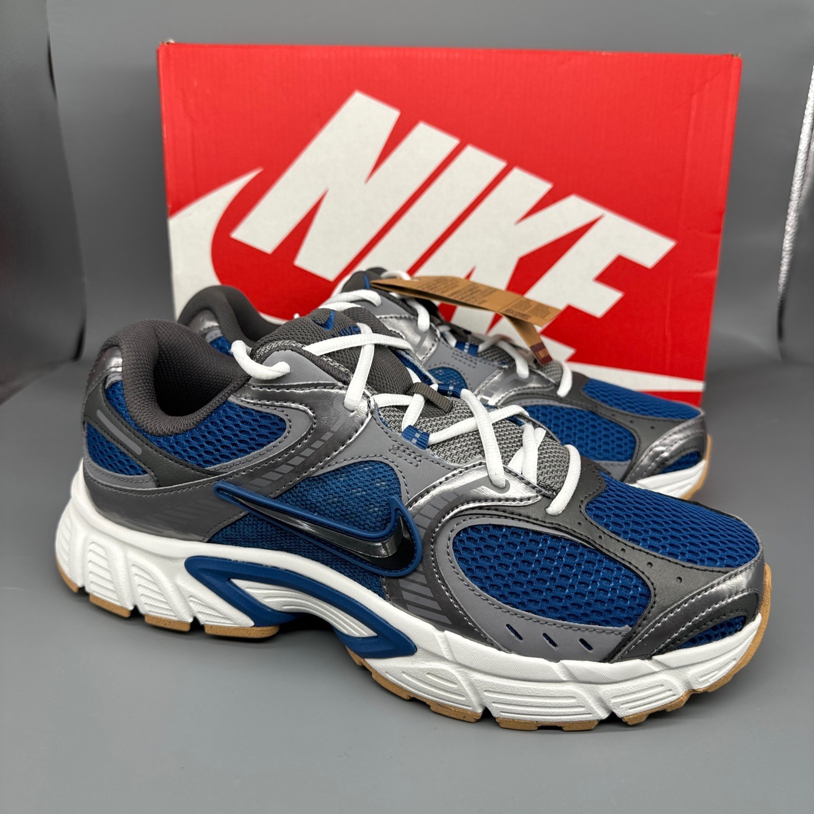Nike V5 Runner Court Blue/Black/Gum HJ5228-401 Men’s Size Sneakers Shoes New!
