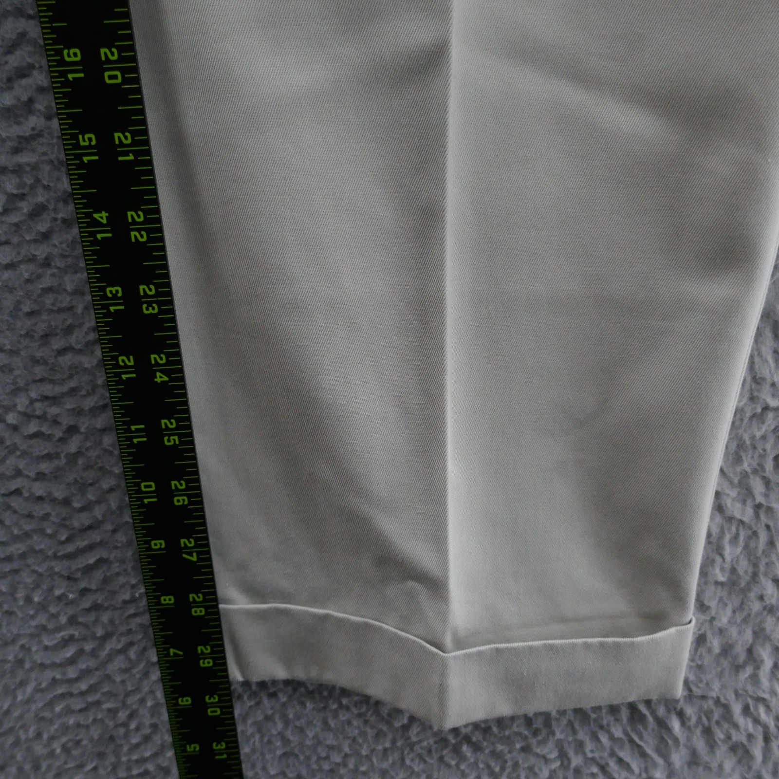 Savane Select Edition Mens Beige Pleated Cuffed Cotton Dress Pants 36×30 NEW