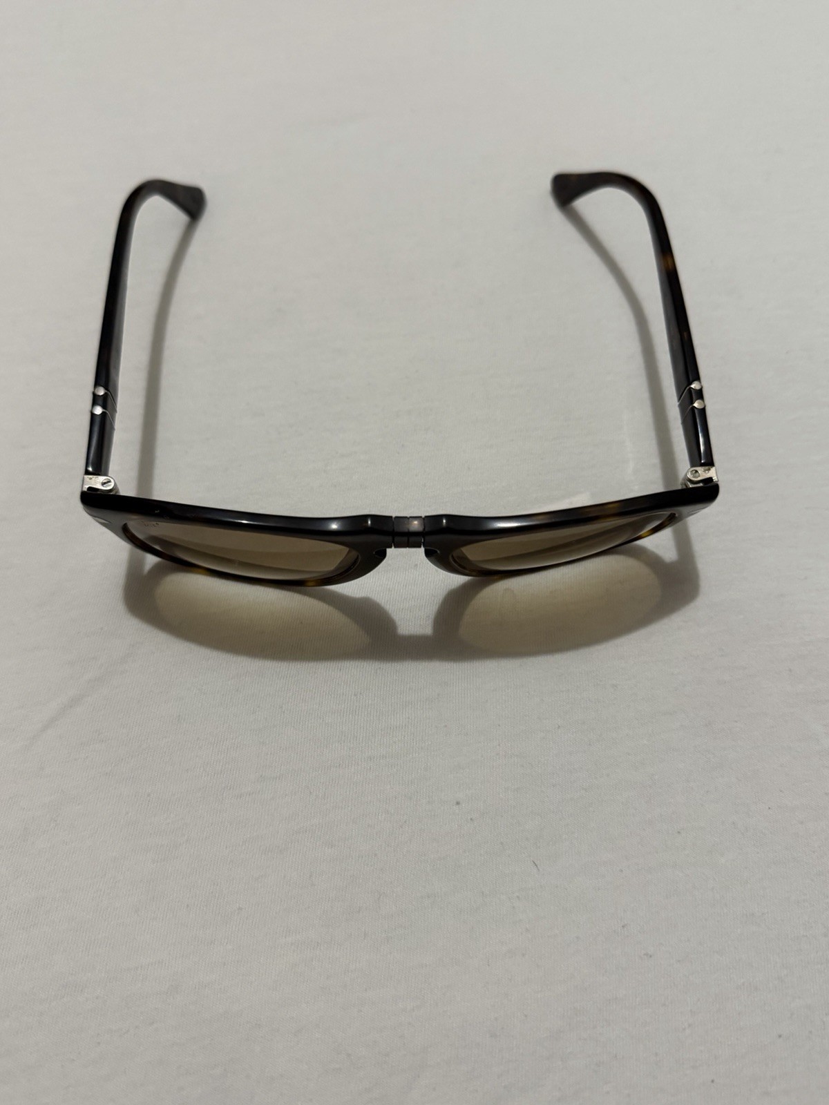 Persol 649 Round Tortoise Shell Brown Frame Gradient Brown Lens 140mm