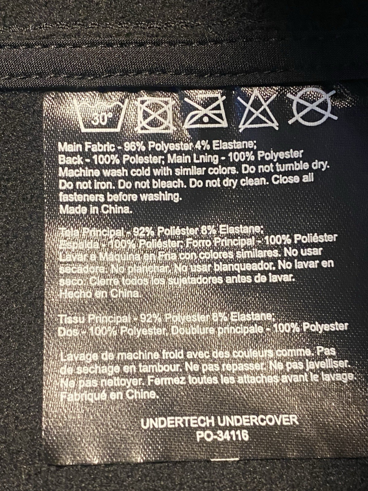 Undertech Undercover XXL Black Concealed Carry Vest With Keys Locking Pockets
