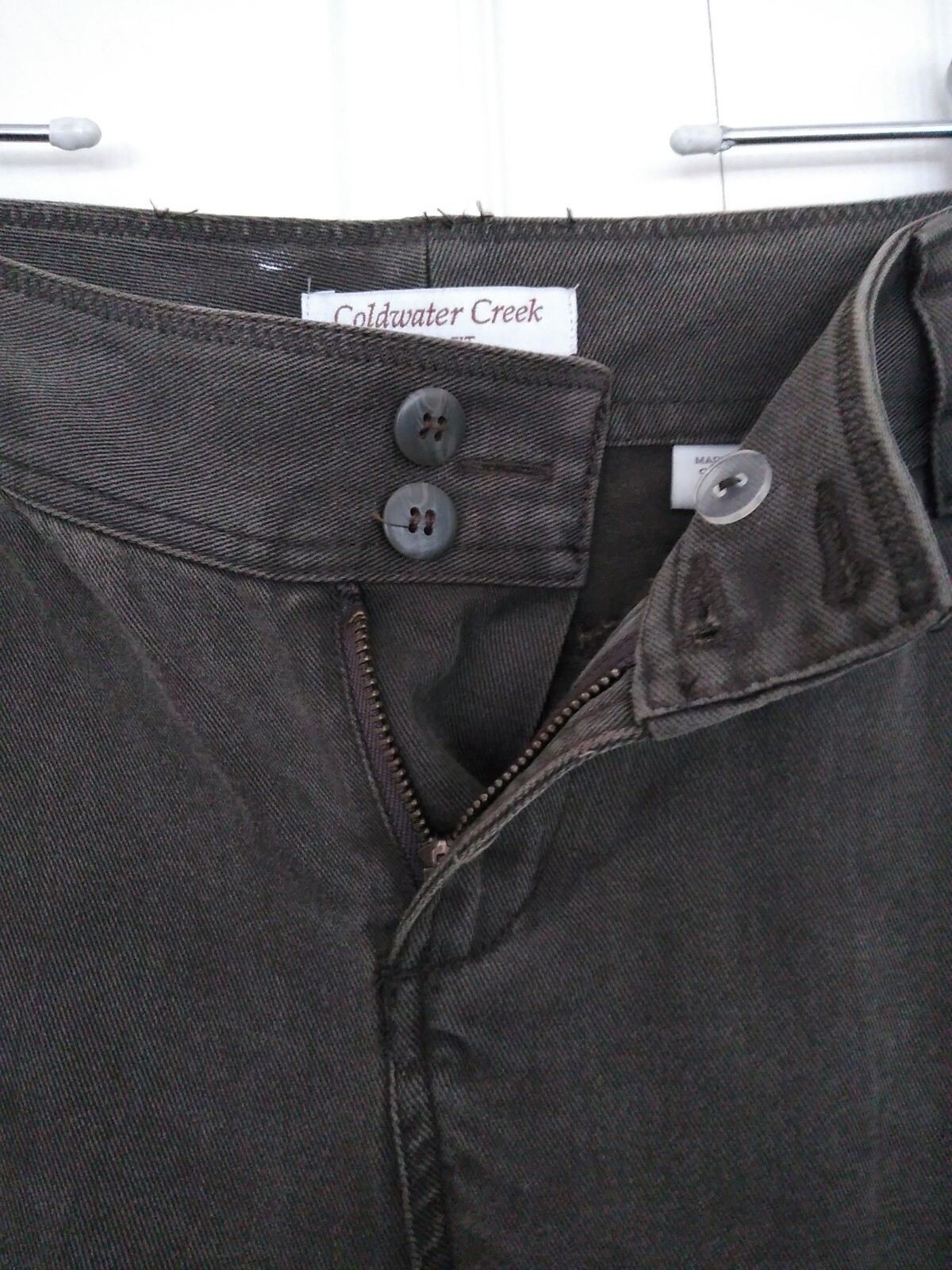 Coldwater Creek Pants Womens Size 4 River Fit Cargo Pockets Roll Up Green