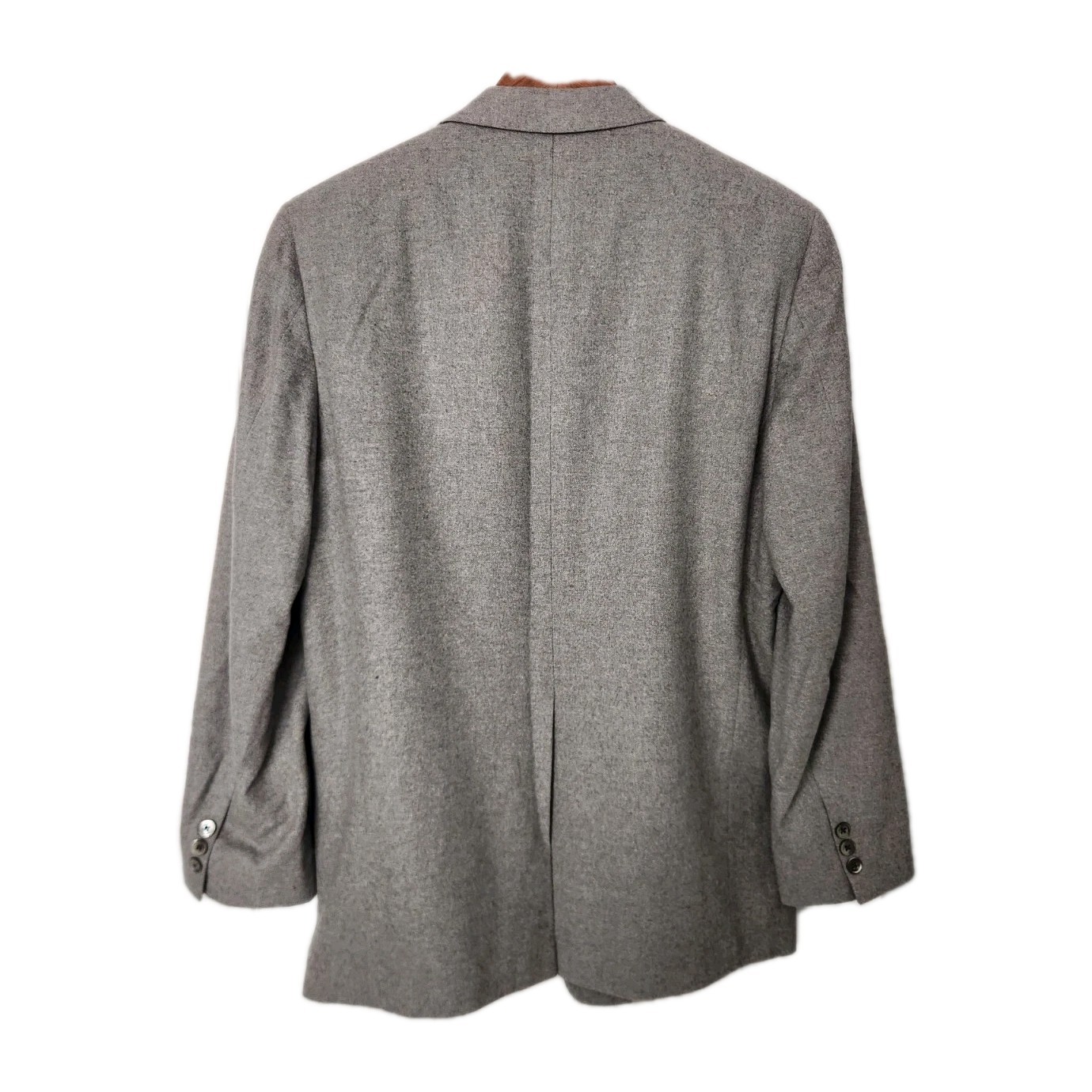 Vintage Union Made Unbranded Gray 100% Cashmere Sport Coat Blazer Men’s Size 44