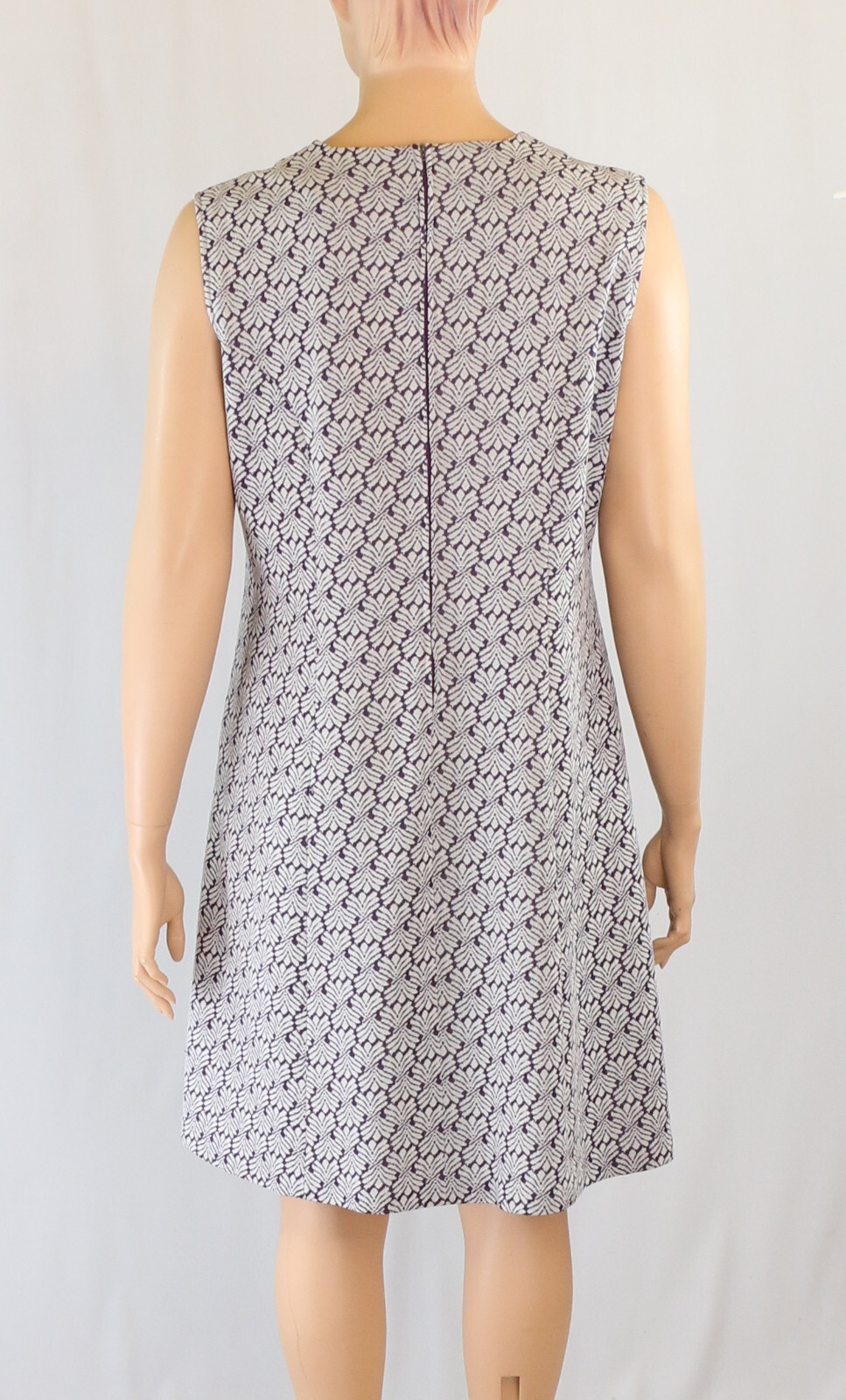 Shaker Square by Bill Sims Vintage 60s Purple Knit Shift Cocktail Dress sz 20