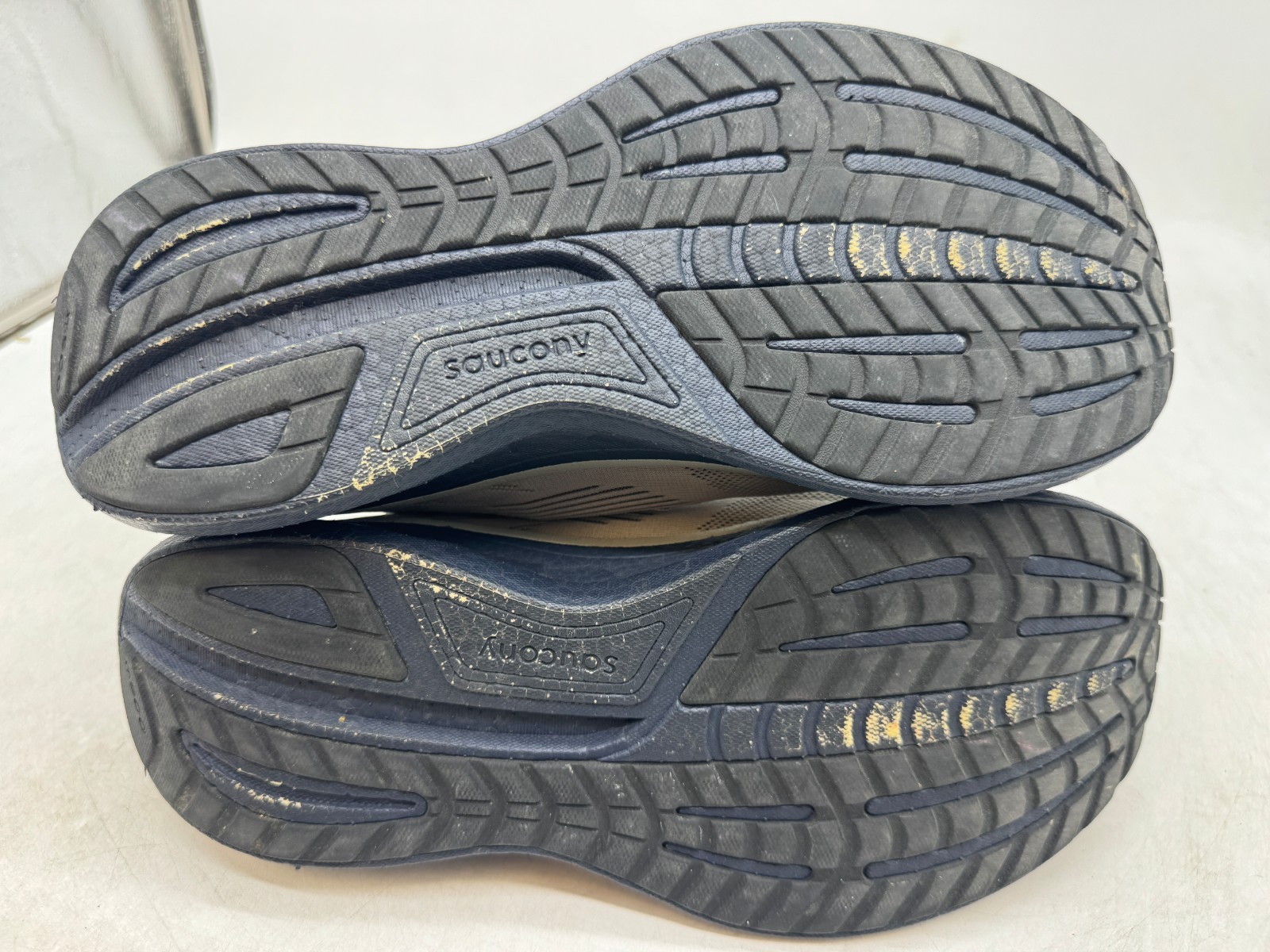 Saucony Ride 18 Running Sneakers Men’s Gray Mesh Lace-Up Athletic Trainer – 10