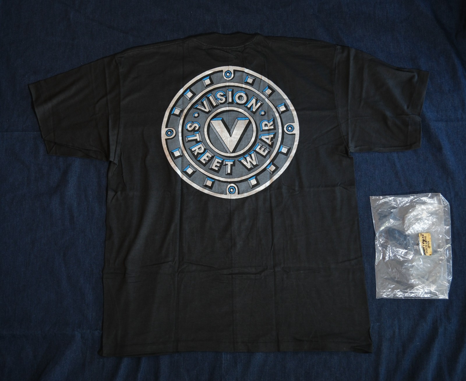 Vtg NOS 1980’s 1989 VSW Vision Street Wear MH Cover Skateboard T-Shirt Gator XL