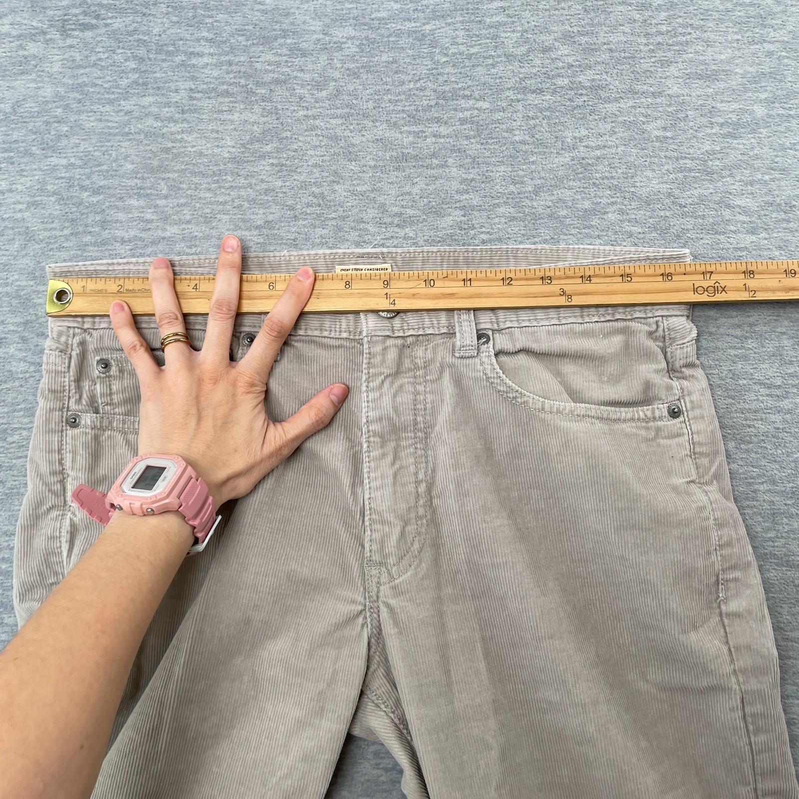 J Crew Pants Mens 31×30 Gray The Sutton Chino Corduroy Straight Leg Slim