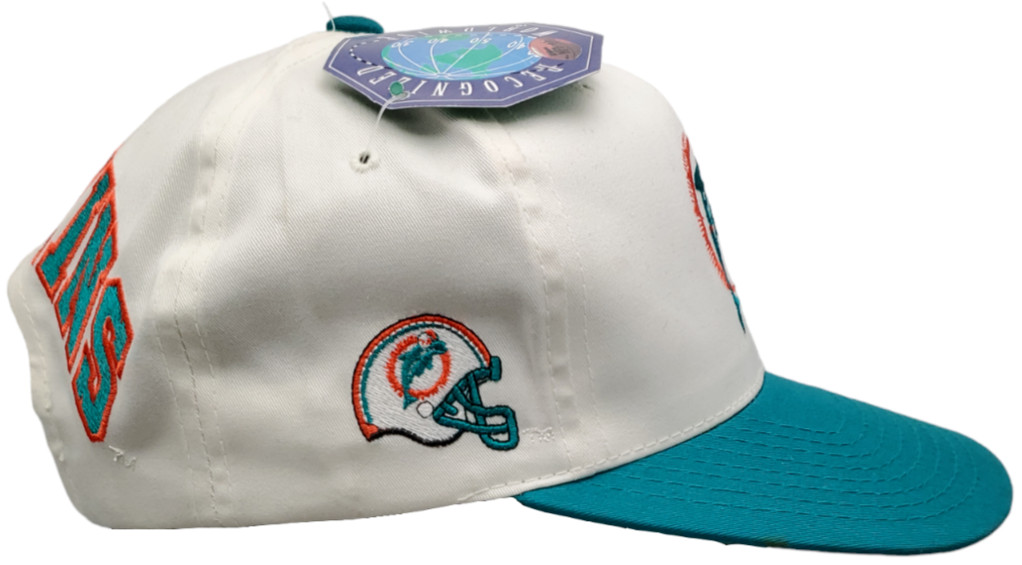 Vintage Miami Dolphins Snapback Blockhead 2-Tone
