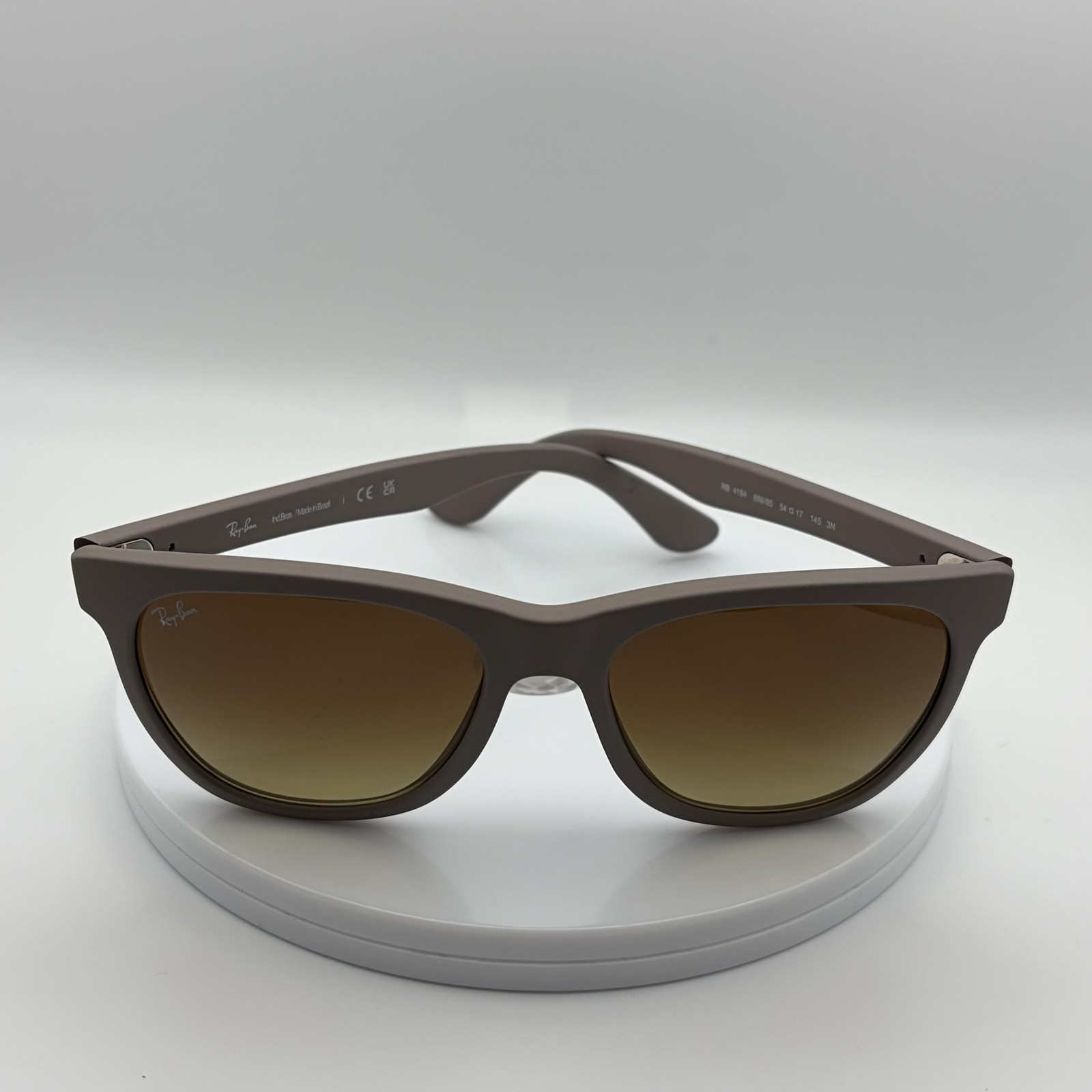 Ray-Ban Sunglasses Mens Brown Gradient Lens Square Plastic 54mm RB4184 886/85