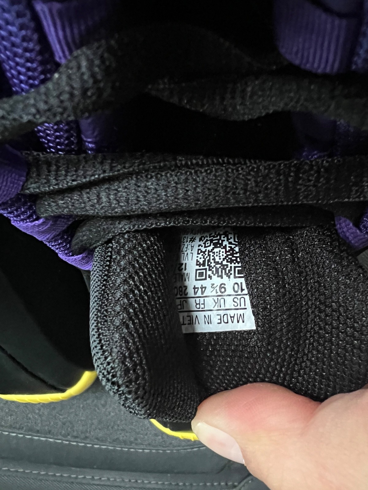 Size 10 – Adidas Crazy 1 Lakers Away