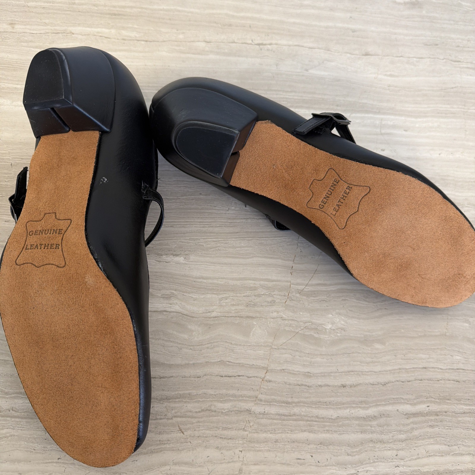 Women’s Size 7 Tic Tac Toes Black Dance Shoes. Brand New Never Worn. No Box