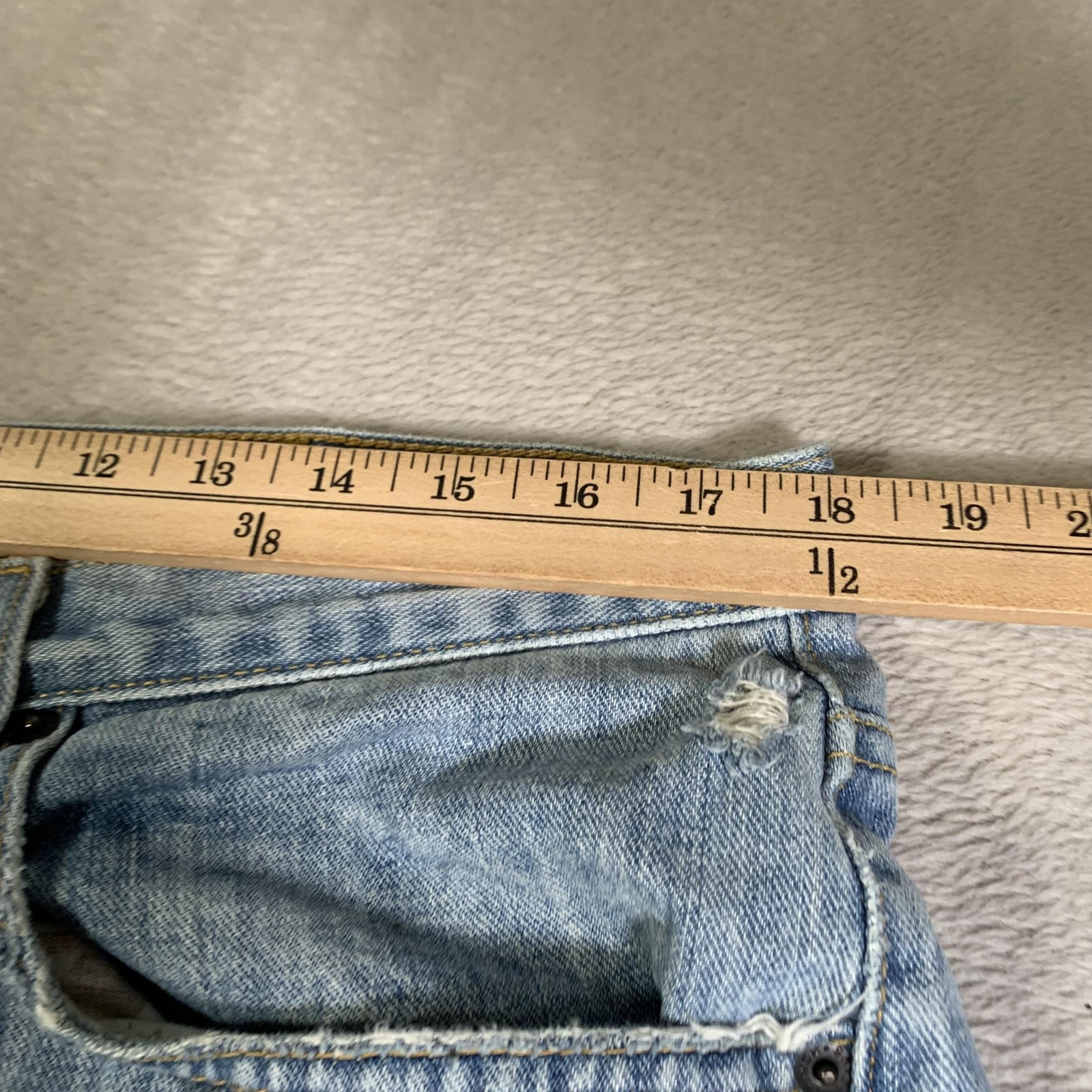 Cinch 003 White Label Rigid Jeans Mens 35×34 Blue Light Wash Stone Bootcut