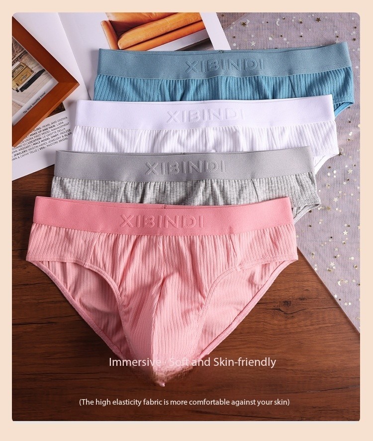 Men Sexy Cotton Knickers Briefs Underwear Large Pouch Bikini Panties Underpants